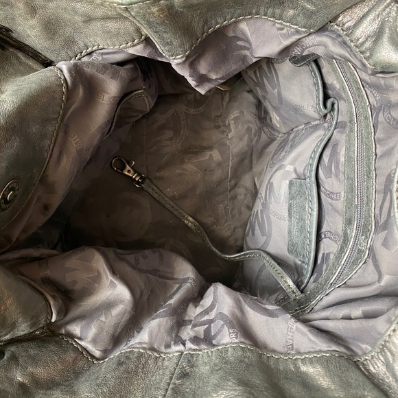 MK Astor Metallic Studded Hobo Bag - Picture 3 of 8